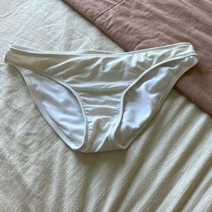 White bikini bottoms